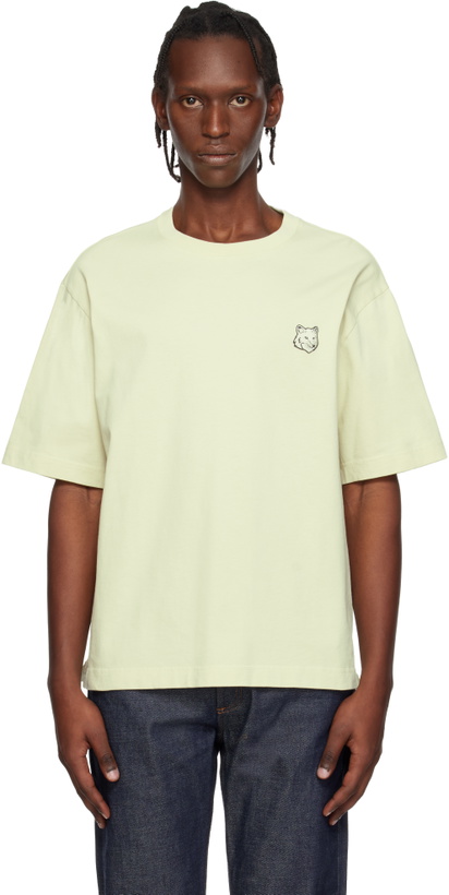 Photo: Maison Kitsuné Green Fox Head Oversize T-shirt