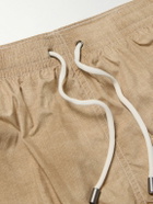 Canali - Straight-Leg Mid-Length Printed Swim Shorts - Neutrals