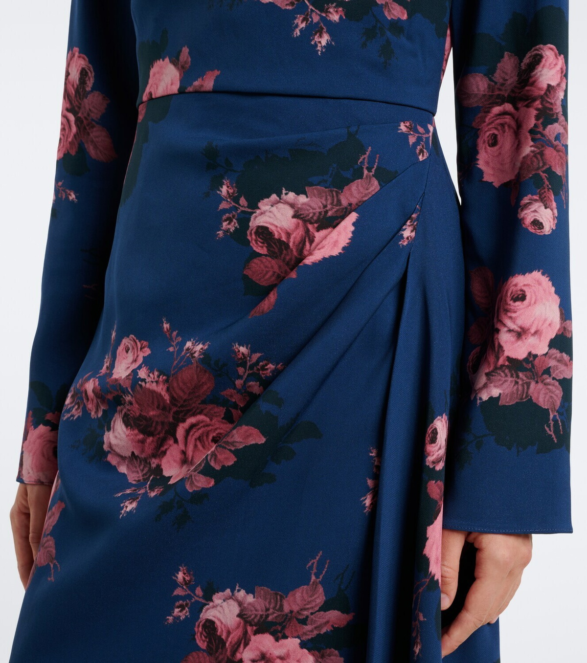 Erdem Floral jersey midi dress
