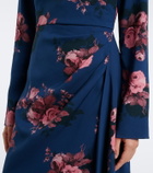 Erdem Floral jersey midi dress