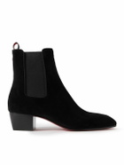 Christian Louboutin - Rosalio Suede Chelsea Boots - Black
