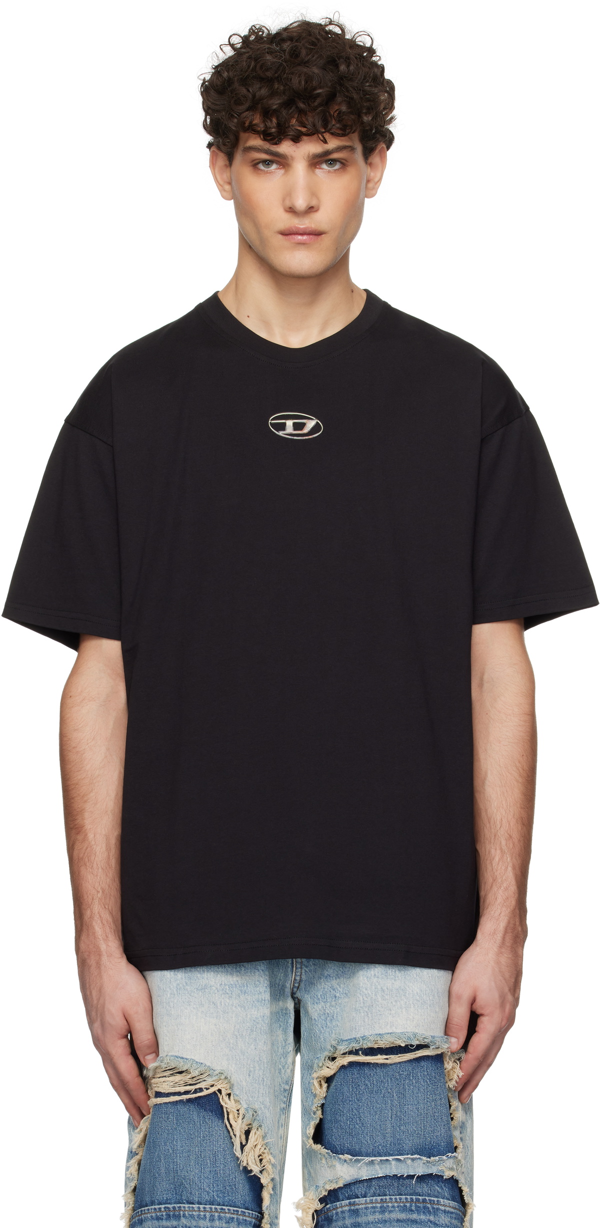 Diesel Black T-Boxt-S5 T-shirt Diesel