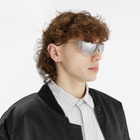 Acne Studios Men's Metallic Sunglasses in Transparent/Silver 