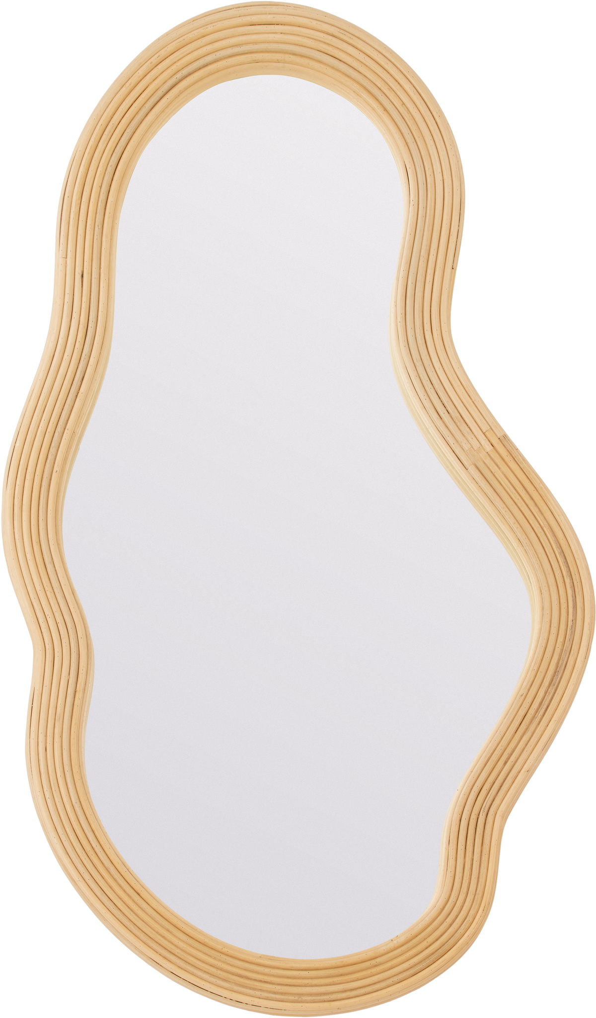 ferm LIVING Beige Pond Rattan Medium Mirror