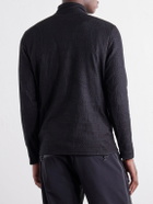 BOGNER - Harry Logo-Print Stretch-Fleece Half-Zip Ski Midlayer - Black