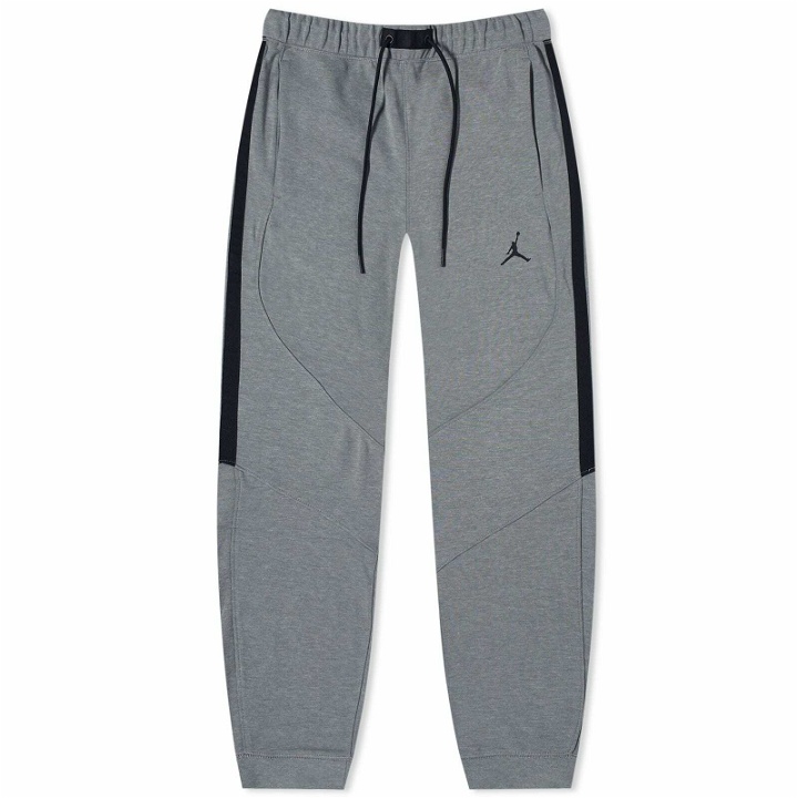 Photo: Air Jordan Men's Dri-FIT Sport Air Fleece Pant in Dark Grey Heather/Black