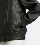 Vince Oversized leather biker jacket
