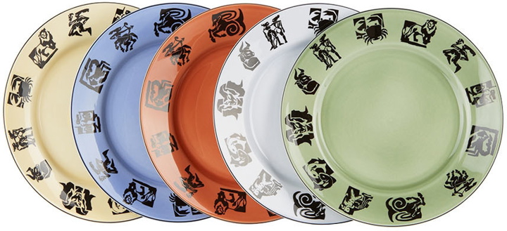 Photo: Acne Studios Multicolor Gustavsberg Edition Horoscope Plate Set