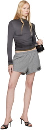 alexanderwang.t Gray Logo Cotton Running Shorts