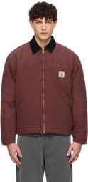 Carhartt Work In Progress Burgundy Winter OG Detroit Jacket