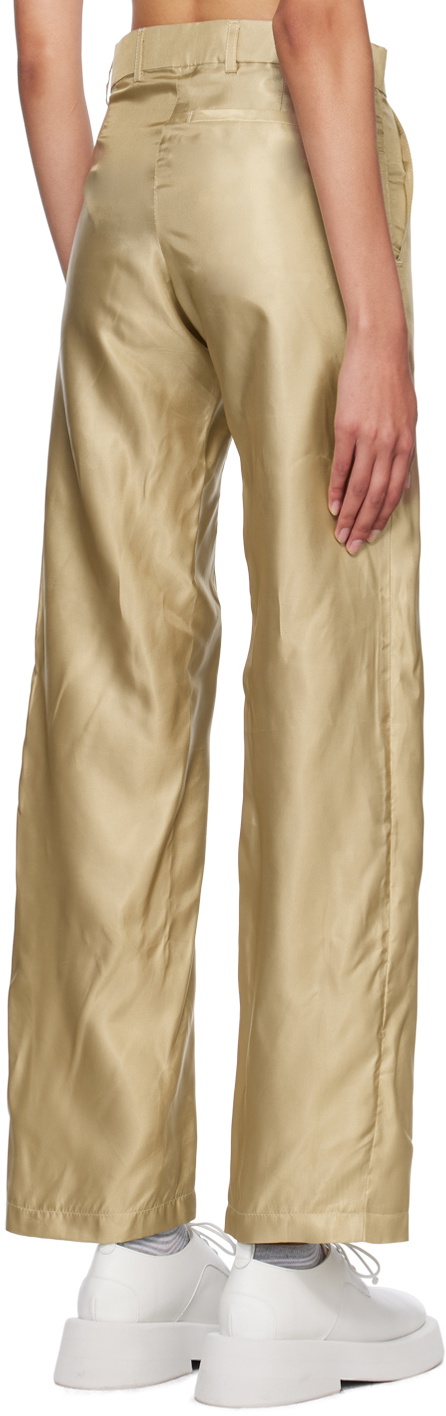 Bianca Saunders Beige Bailey Trousers
