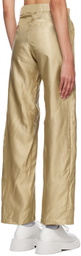 Bianca Saunders Beige Bailey Trousers