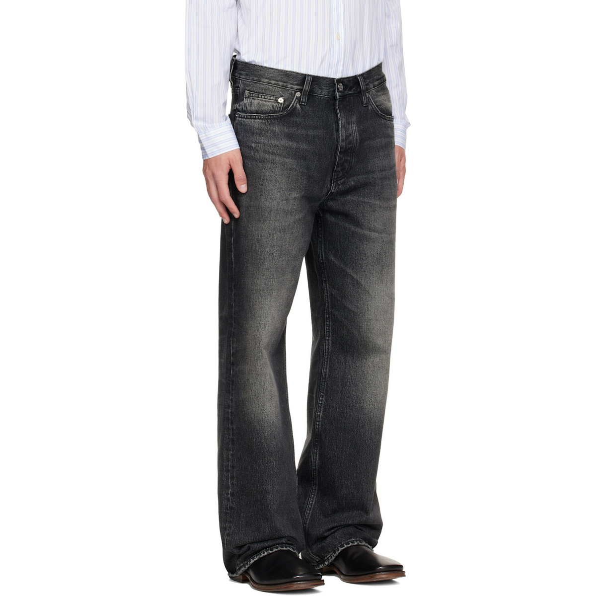 Sunflower Black Relaxed Boot Jeans