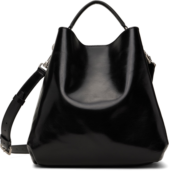 Photo: Dries Van Noten Black Leather Bag