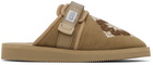 ADISH Brown Suicoke Edition ZAVO-Cab Slippers