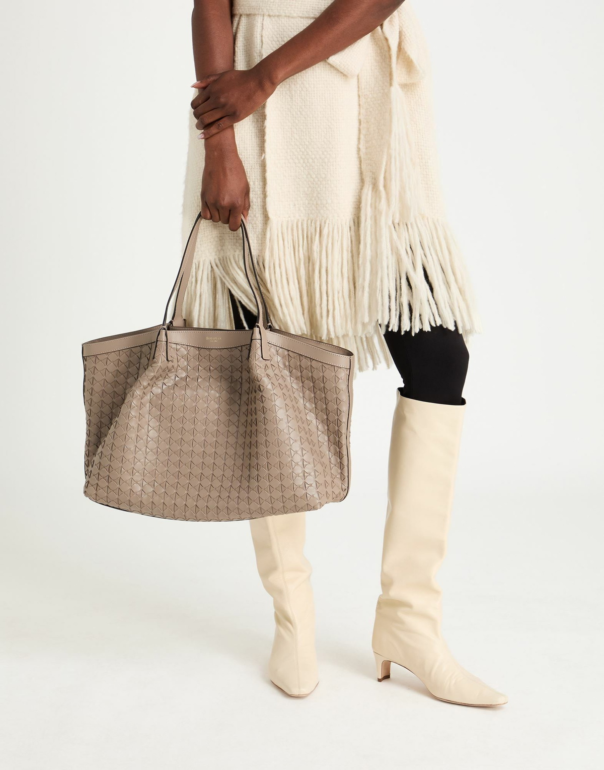 Serapian Womens Handbag Taupe