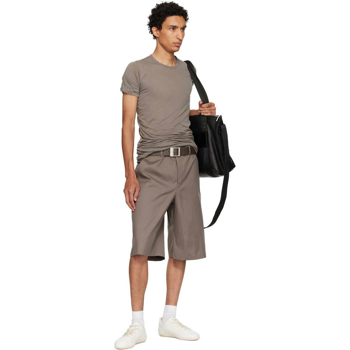 Rick Owens Gray Tower Double S/S T-shirt