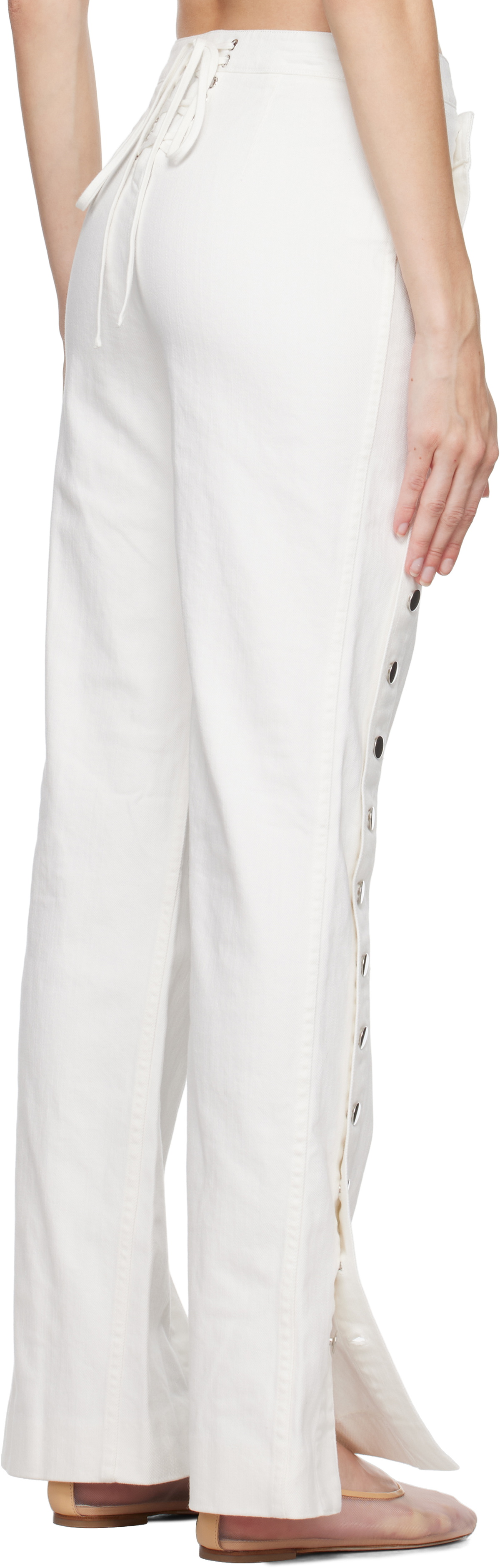 Staud White Carter Jeans