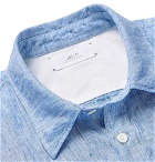 Mr P. - Linen Shirt - Blue