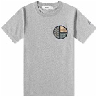 FDMTL Men's Circle Patch T-Shirt in Grey