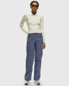 ølåf Merino Ribbed Knit Cardigan White Pullovers