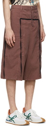 Loewe Burgundy Paula's Ibiza Strap Shorts