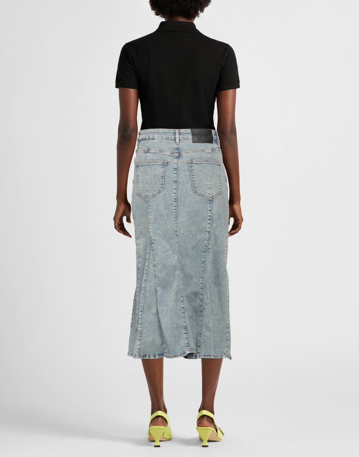 Maje Womens Denim skirt in Blue