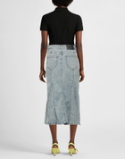 Maje Womens Denim skirt in Blue
