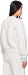 alexanderwang.t Off-White Distressed Logo Sweatshirt