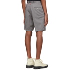 Thom Browne Grey Stripe Unconstructed Shorts