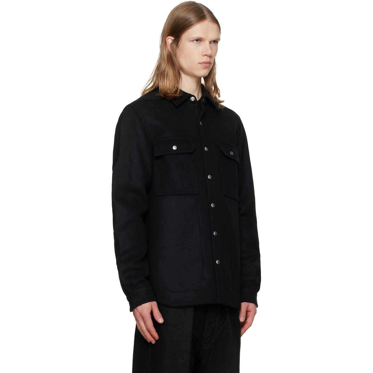 Rick Owens Black Tower Overshirt