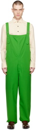 Emporio Armani Green Belted Overalls