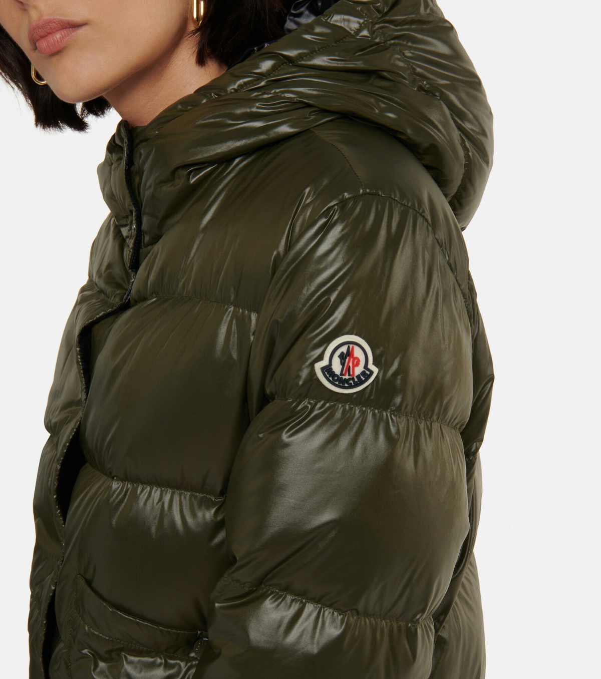 Cropped on sale moncler jacket