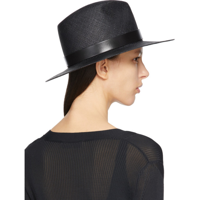 Valentino Black Valentino Garavani Signature VLogo Fedora