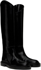 Jil Sander Black Knee Tall Boots