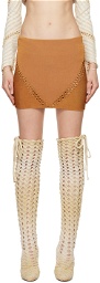 Isa Boulder SSENSE Exclusive Orange Versatile Miniskirt