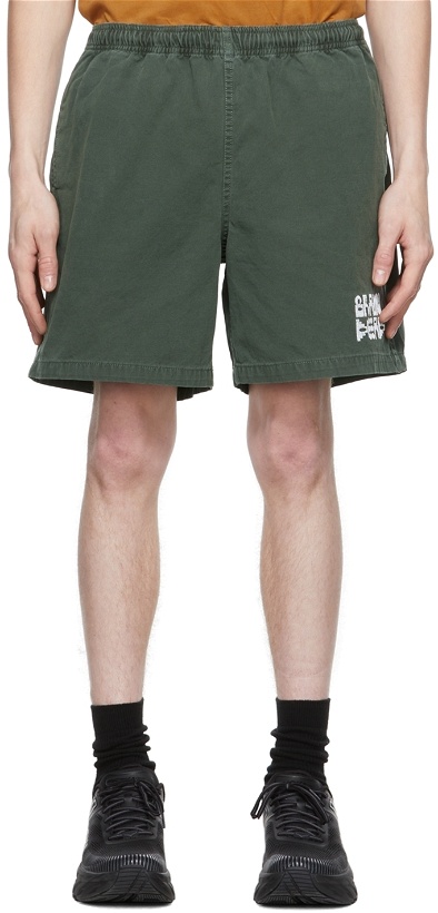 Photo: Brain Dead Green Cotton Shorts
