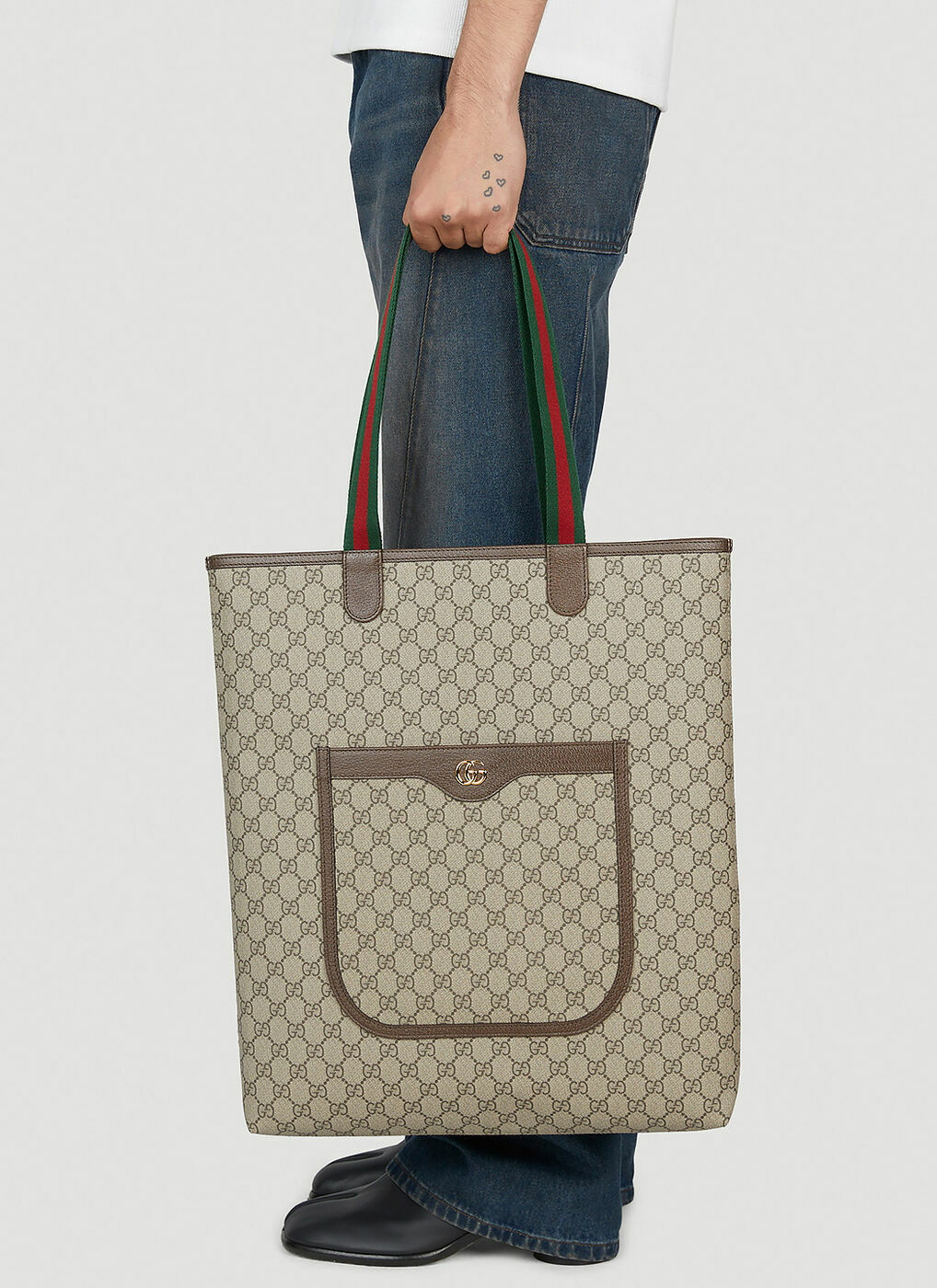 Gucci Men's Ophidia Small Tote Bag (Beige)