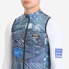 Pas Normal Studios Men's T.K.O. Mechanism Stow Away Gilet in Human Error Blue