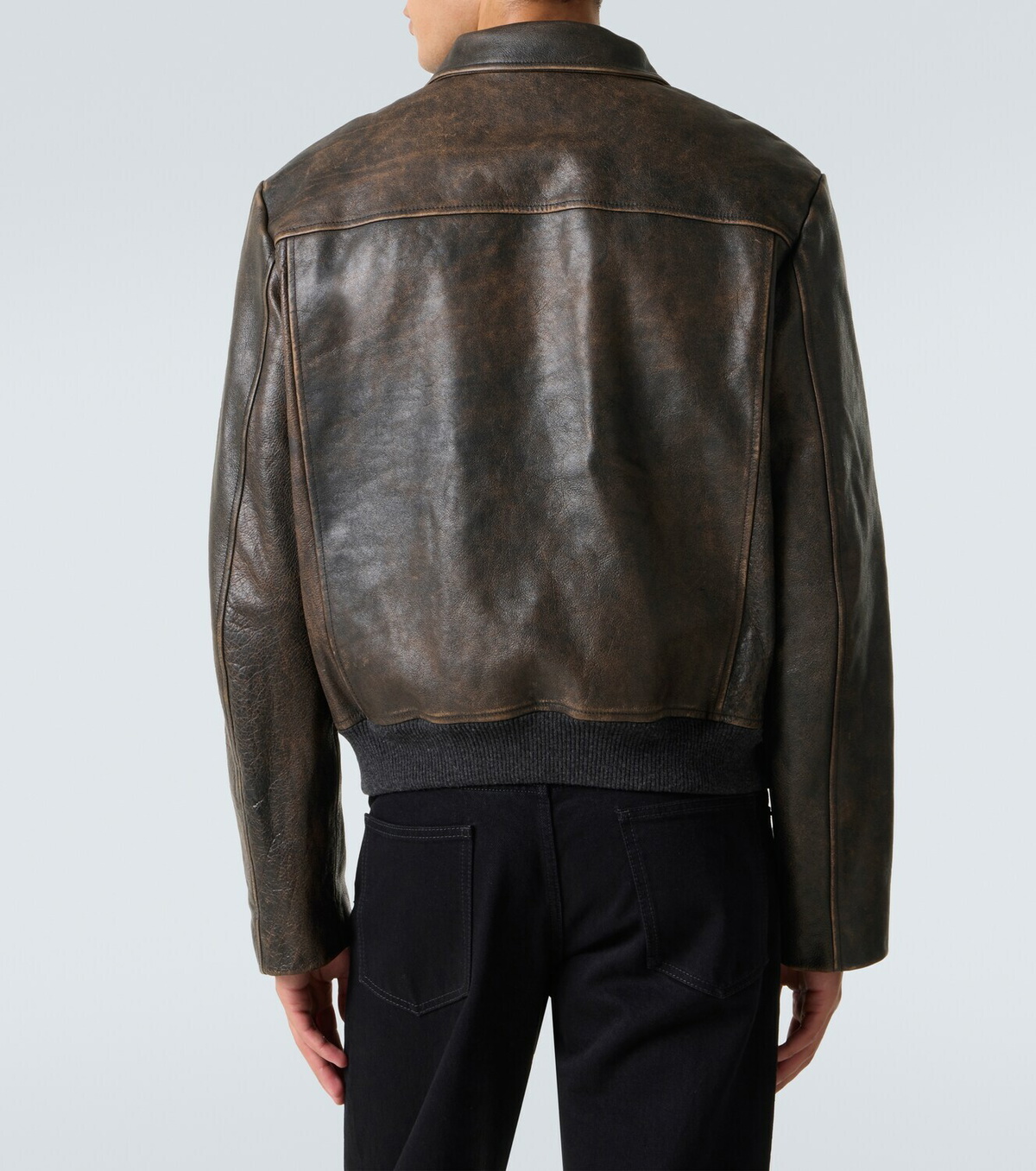 The Row Akia leather jacket