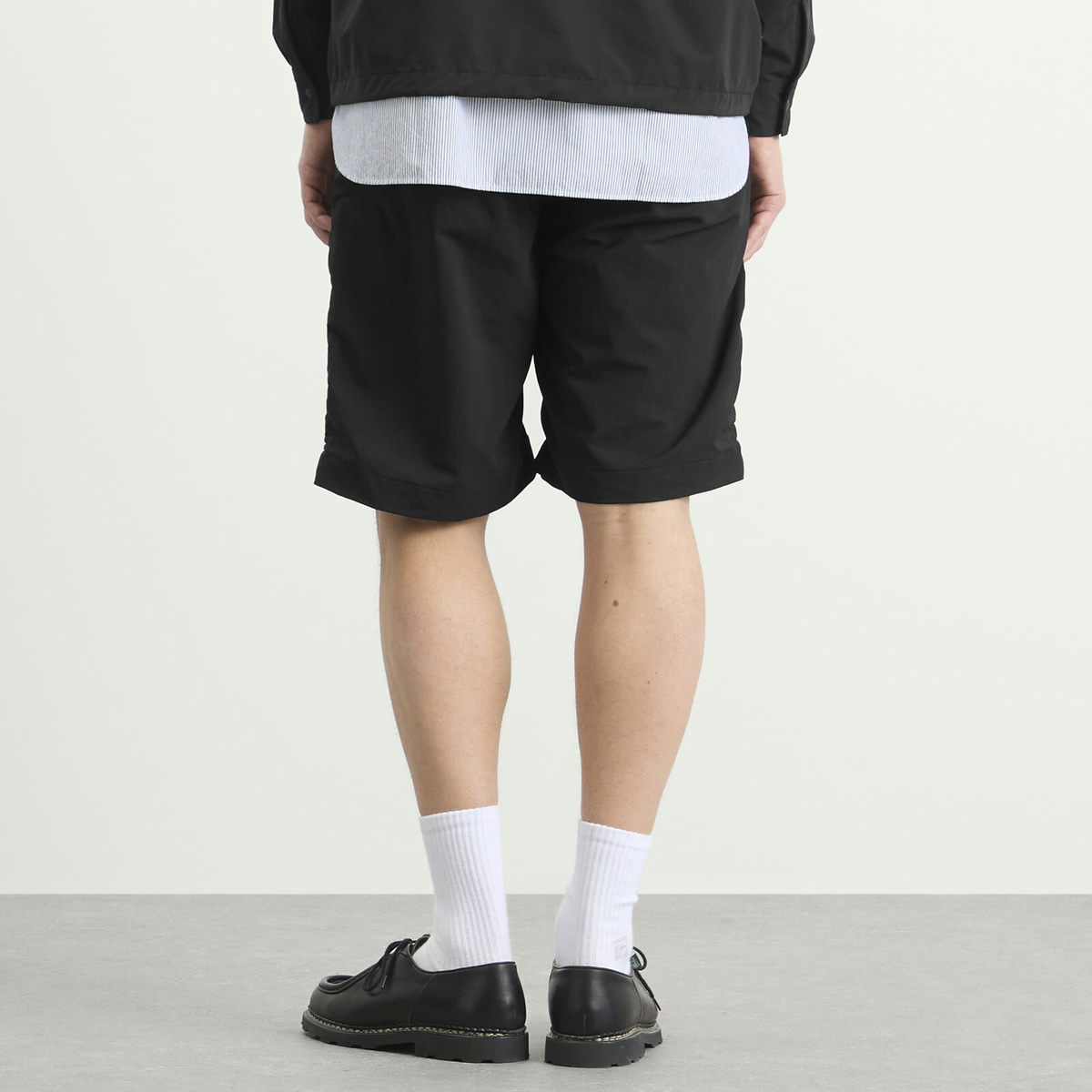 Nanamica Men's ALPHADRY Double Pleat Shorts in Dark Navy