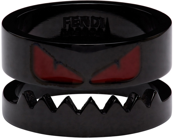 Photo: Fendi Black Bag Bugs Shiny Red Eyes Ring