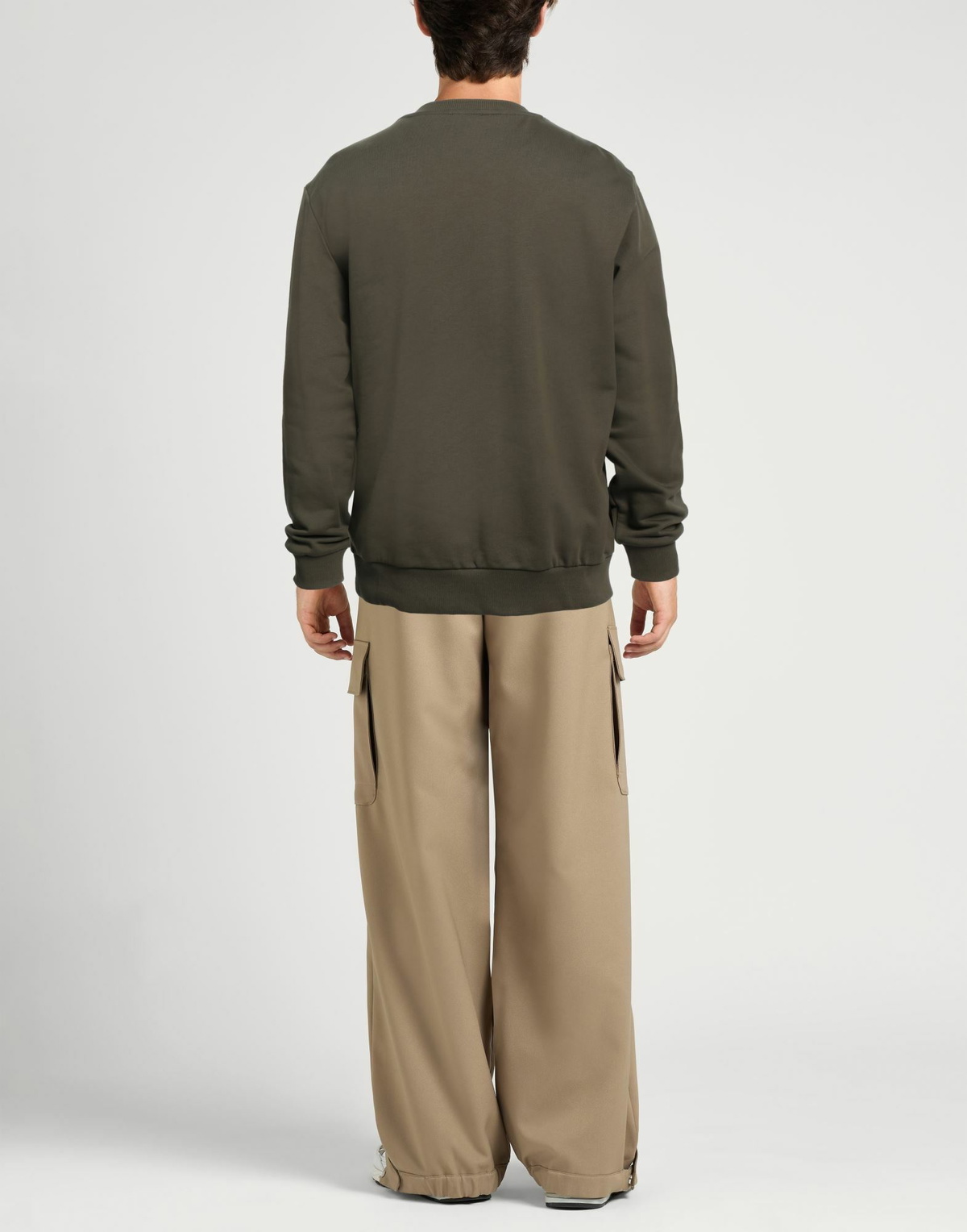 Diesel Mens Sweatshirt Military in Green