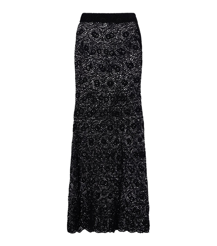 Photo: Nili Lotan Nika crochet cotton maxi skirt