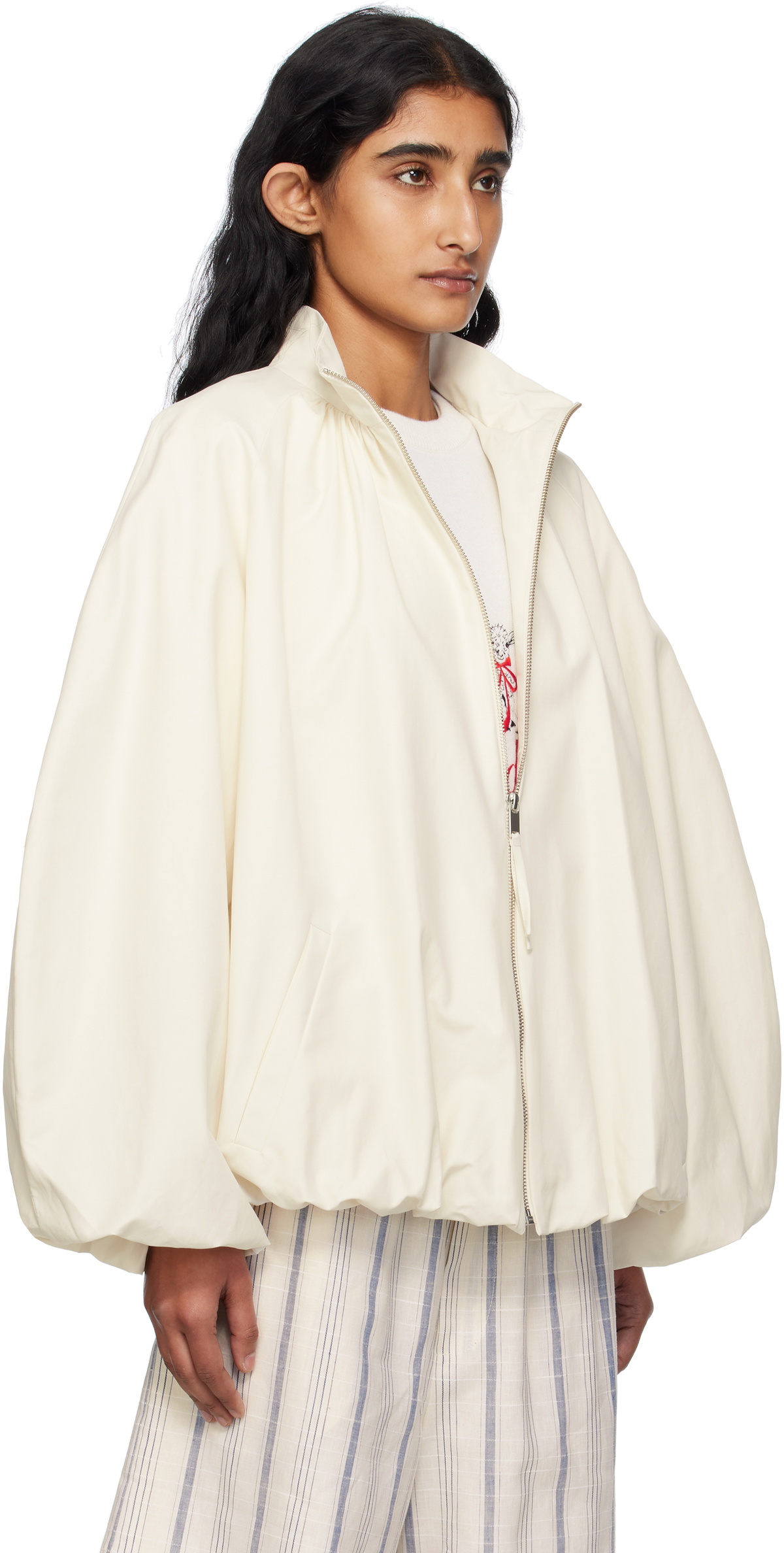 Cordera White Utility Balloon Jacket