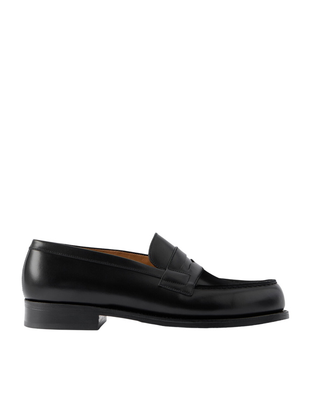 Photo: J.M. Weston - 180 Moccasin Leather Penny Loafers - Black