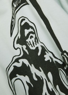 Warren Lotas Serenity Reaper Printed Long Sleeve Cotton top Grey