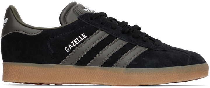 Photo: adidas Originals Black Gazelle Sneakers