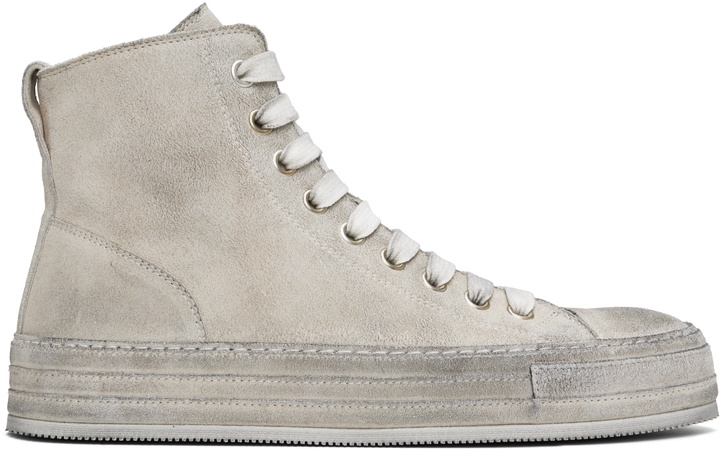 Photo: Ann Demeulemeester Off-White Raven High-Top Sneakers