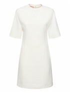 VALENTINO Short Sleeve Crepe Mini Dress
